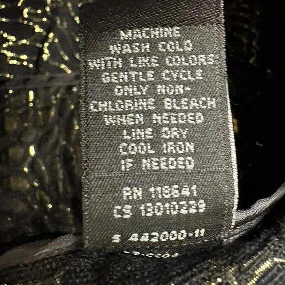 Lane Bryant Womens skirt Gold Black Metallic whimsigoth Y2K Vamp plus size - Picture 7 of 10